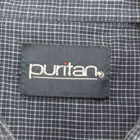 ピューリタン PURITAN チェック柄半袖シャツ メンズ XLT