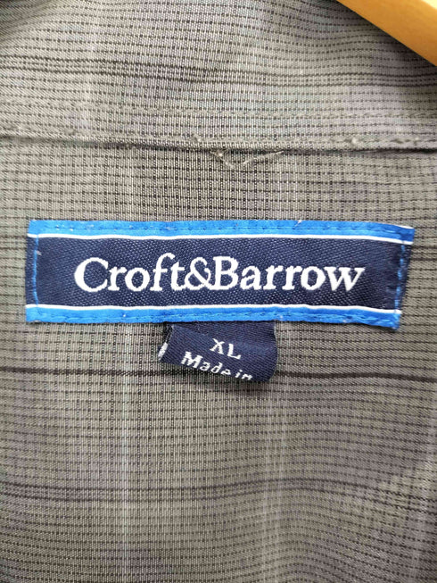 クラフトアンドバロー Croft&Barrow ウィンドーペーンチェックシャツ メンズ XL