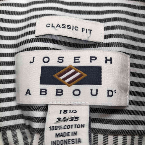 ジョセフアボード JOSEPH ABBOUD ストライプシャツ メンズ 18 1/2