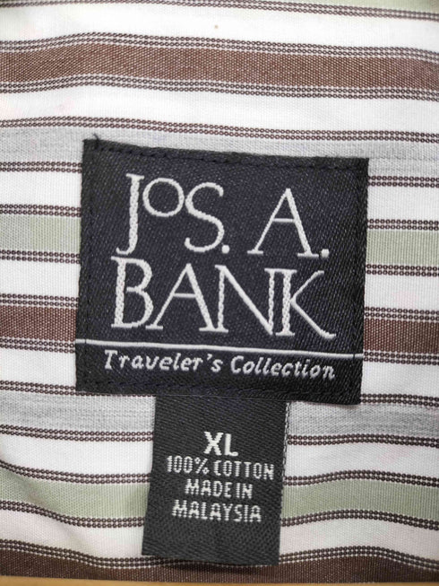 ジョスエーバンク Jos A Bank マルチストライプボタンダウンシャツ メンズ XL