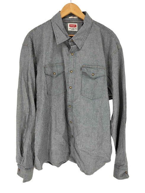 ラングラー Wrangler ヒッコリーワークシャツ メンズ 3XL