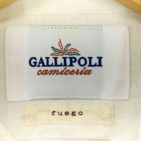 GALLIPOLI camiceria fuego ピュアリネンシャツ メンズ JPN:46