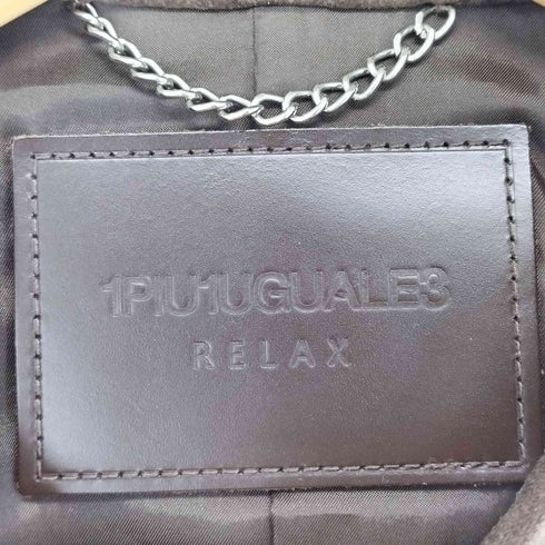 ウノピゥウノウグァーレトレリラックス 1PIU1UGUALE3 RELAX レザーシングルライダース メンズ JPN:M