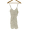 ザラ ZARA Draped Linen Blend Ruched Mini Dress レディース import:S