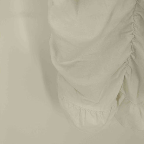 ザラ ZARA Draped Linen Blend Ruched Mini Dress レディース import:S