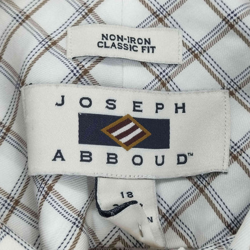 ジョセフアボード JOSEPH ABBOUD ウィンドーペーンチェックボタンダウンシャツ メンズ 18