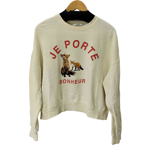 nugu fox lettering sweatshirt レディース FREE