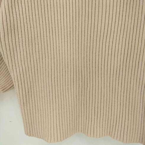 フレンチパヴェ FRENCH PAVE 袖ポワンとオフネックのニットトップス レディース