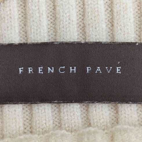 フレンチパヴェ FRENCH PAVE 袖ポワンとオフネックのニットトップス レディース