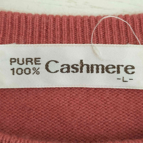 カシミヤ CASHMERE カシミヤ100% クルーネックニット レディース JPN:L