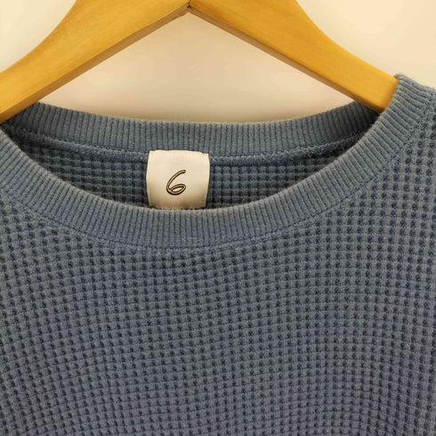 ロクビューティーアンドユースユナイテッドアローズ 6 BEAUTY & YOUTH UNITED ARROWS THERMAL COLOR STITCH LONG SLEEVE レディース FREE