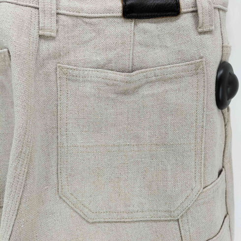 フミカウチダ FUMIKA UCHIDA CANVAS BONDING PAINTER PANTS レディース 34