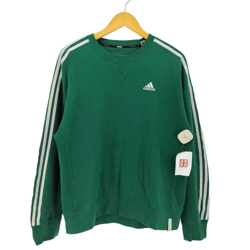 アディダス adidas 24SS エッセンシャルズ プラス ルーズフィット スリーストライプス フレンチテリー スウェットシャツ メンズ JPN:L