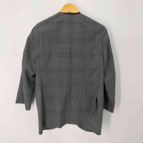 【COUTURE D’ADAM/クチュールドアダム】 グレンチェック ベティージャケット ノーカラー Select レディース 38