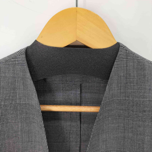 【COUTURE D’ADAM/クチュールドアダム】 グレンチェック ベティージャケット ノーカラー Select レディース 38