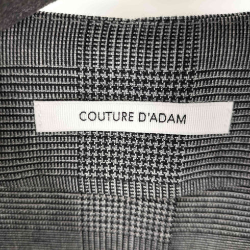 【COUTURE D’ADAM/クチュールドアダム】 グレンチェック ベティージャケット ノーカラー Select レディース 38