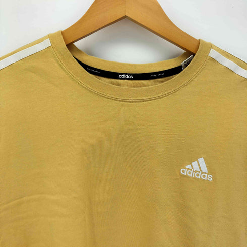 アディダス adidas 24SS エッセンシャルズ プラス ルーズフィット スリーストライプス 半袖Tシャツ メンズ JPN:L