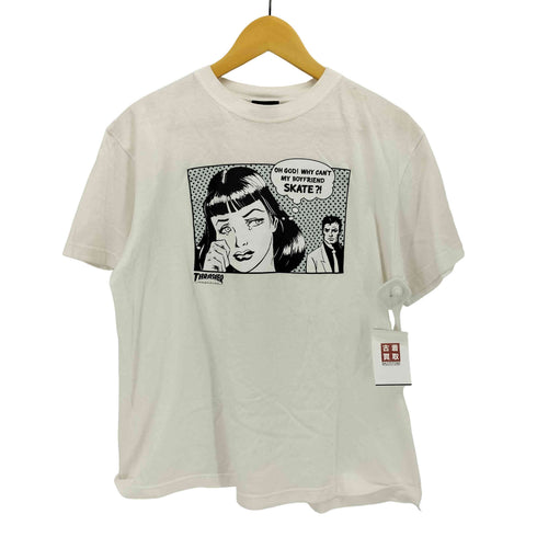 スラッシャー THRASHER OH GOD WHY CAN'T MY BOYFRIEND SKATE アメリカン コミック プリント Tシャツ メンズ import:L