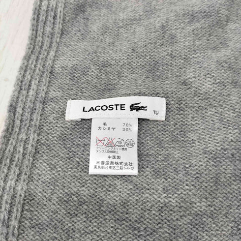 ラコステ LACOSTE カシミヤ混 マフラー レディース