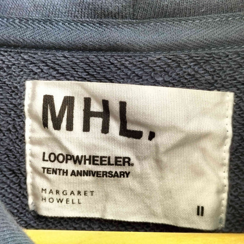 エムエイチエル MHL. LIGHT LOOPBACK COTTON ジップアップ パーカー レディース JPN:2