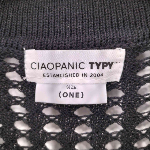 チャオパニックティピー CIAOPANIC TYPY メッシュ襟付きスキッパーニット レディース ONE SIZE
