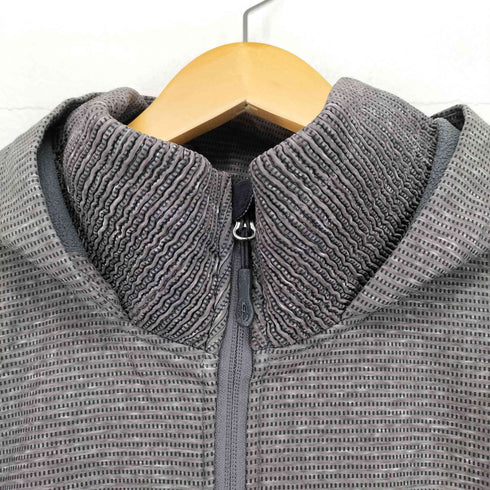 チャンピオン Champion 総柄ボンディングジップハーフコート メンズ XXL