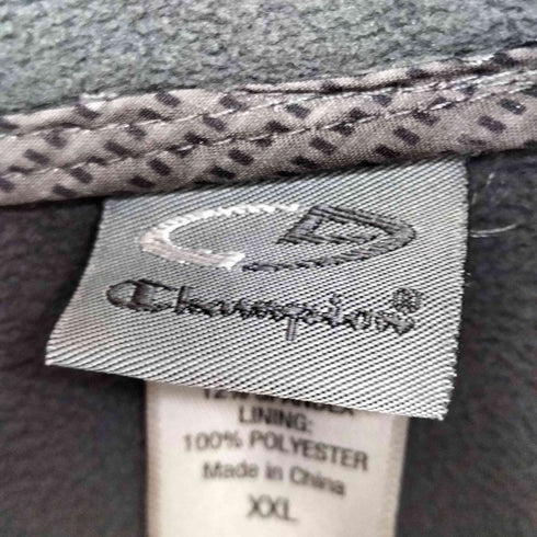 チャンピオン Champion 総柄ボンディングジップハーフコート メンズ XXL