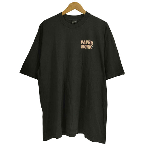PAPER WORK 両面プリント Tシャツ メンズ import:XL