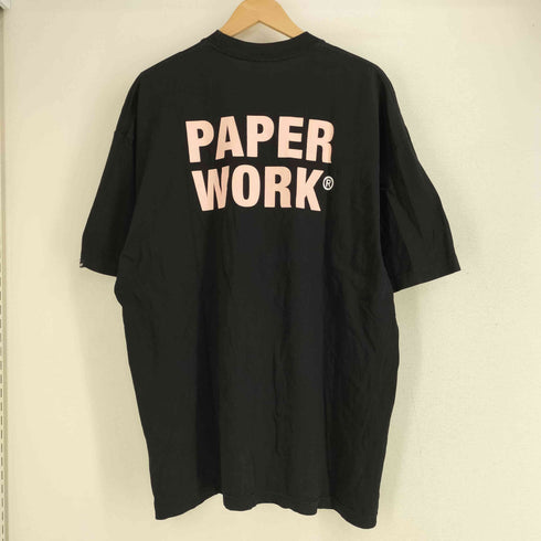 PAPER WORK 両面プリント Tシャツ メンズ import:XL