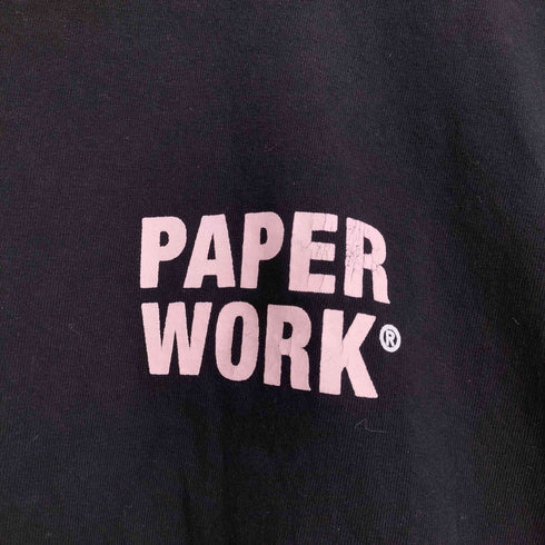 PAPER WORK 両面プリント Tシャツ メンズ import:XL