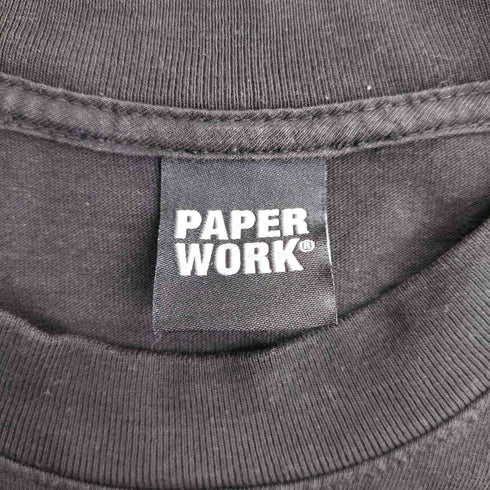 PAPER WORK 両面プリント Tシャツ メンズ import:XL