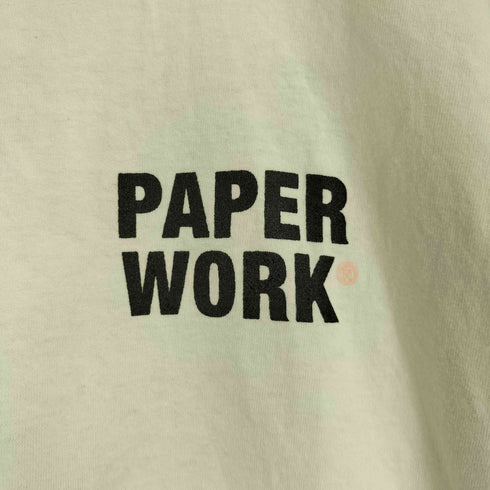 PAPER WORK 両面プリント Tシャツ メンズ import:XL