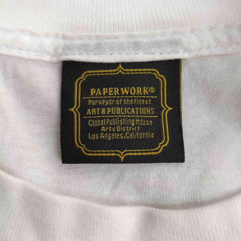 PAPER WORK 両面プリント Tシャツ メンズ import:XL