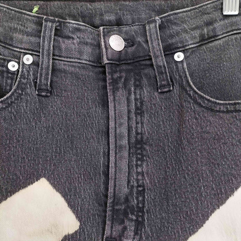 INPERFECT DENIM ブリーチ加工ストレートデニムパンツ domestic レディース