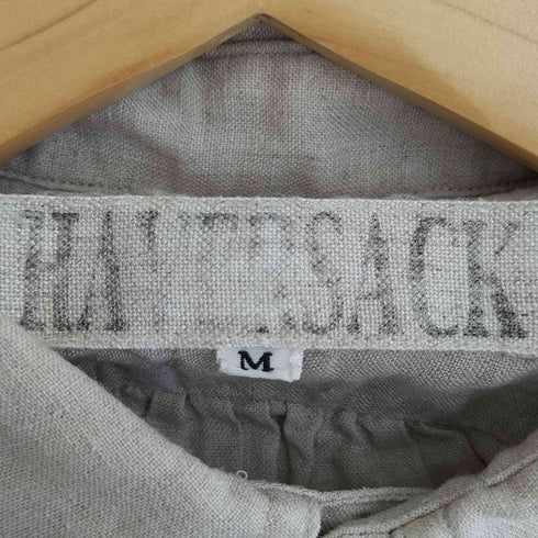 ハバーサック HAVERSACK マチ付 チンストラップ ガチャポケ リネンシャツ メンズ JPN:M