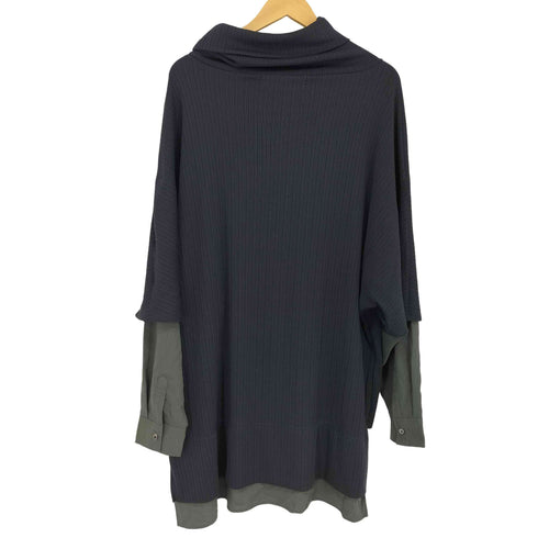 ノーアイディーブラック NO ID.BLACK スリーレイヤードオフタートルロンT メンズ ONE SIZE