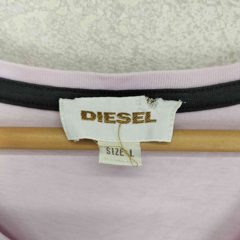 ディーゼル DIESEL 90~00S 人柄ロゴVネックTシャツ メンズ L