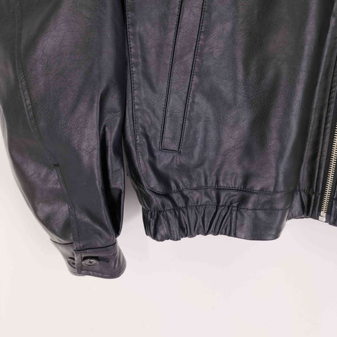 ジュンレッド JUNRed シンセティック レザー ブルゾン フェイクレザー ジャケット メンズ JPN:M
