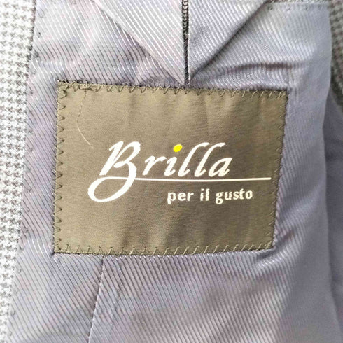 ブリッラペルイルグースト BRILLA per il gusto カシミアシルク 2bテーラードジャケット メンズ 48