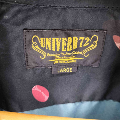 ユニバードセブンツー UNIVERD72 POLYESTER ALOHA SHIRT アロハシャツ ギター メンズ JPN:L