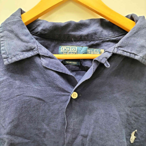 ポロバイラルフローレン Polo by RALPH LAUREN THE BIG SHIRT リネン100 半袖オープンカラーシャツ メンズ JPN:XXL