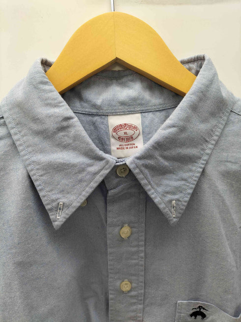 ブルックスブラザーズ BROOKS BROTHERS ハーフボタン プルオーバー S/S ボタンダウンシャツ メンズ JPN:XL