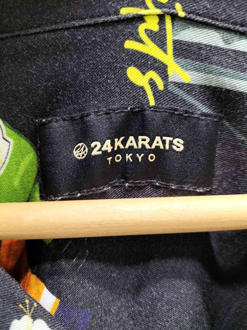 トゥエンティーフォーカラッツ 24karats 総柄 レーヨン 開襟シャツ メンズ JPN:XL