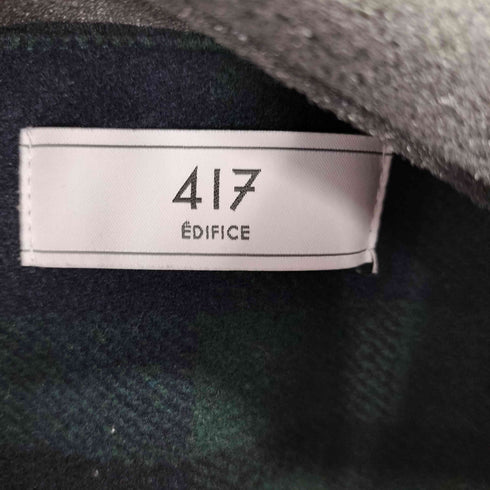 フォーワンセブンバイエディフィス 417 by EDIFICE ウーリーチェックブルゾン メンズ JPN:L