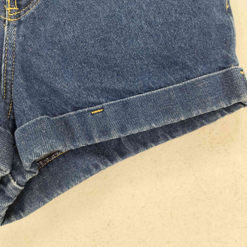 アメリカンアパレル AMERICAN APPAREL MADE IN USA ワイドデニムハーフパンツ レディース 26