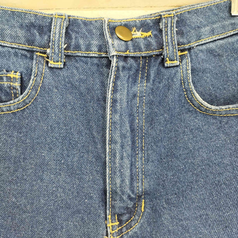 アメリカンアパレル AMERICAN APPAREL MADE IN USA ワイドデニムハーフパンツ レディース 26