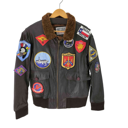 MAXCADYS TOPGUN G-1 フライトレザージャケット メンズ import:L