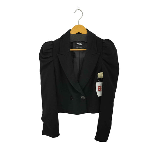 ザラ ZARA クロップド テーラードジャケット レディース import:XS