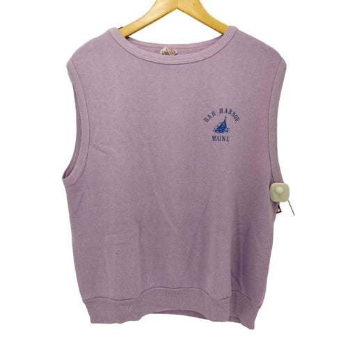 スポーツウエア Sportswear 60-70S フロントプリント ノースリーブ スウェット レディース XL