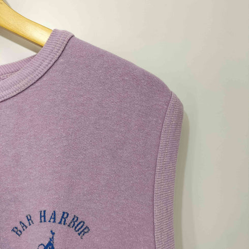 スポーツウエア Sportswear 60-70S フロントプリント ノースリーブ スウェット レディース XL